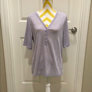 GAP Purple Polo Blouse Relaxed Fit